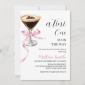 Invitation A Tini One On The Way Espresso Martini Baby Shower (Devant)