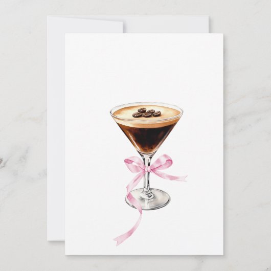 Invitation A Tini One On The Way Espresso Martini Baby Shower (Dos)