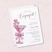 Invitation A Tiny Bit Engaged Pink Martini Bridal Shower