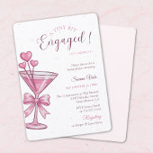 Invitation A Tiny Bit Engaged Pink Martini Bridal Shower
