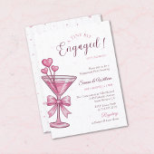 Invitation A Tiny Bit Engaged Pink Martini Engagement Party