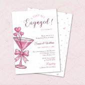 Invitation A Tiny Bit Engaged Pink Martini Engagement Party