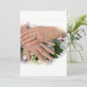 INVITATION À TIRER DES MAINS DE COUPLE BRIDAL (Debout devant)