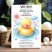 Invitation À Toam Pool Bassh Baby shower Twin en caoutchouc d