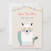 Invitation à tout événement Llama (Devant)