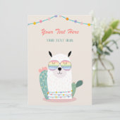 Invitation à tout événement Llama (Debout devant)