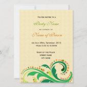 Invitation à toutes les fêtes, florale tourbillonn (Devant)