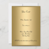 Invitation à toutes les soirées Or Pourpre (Dos)