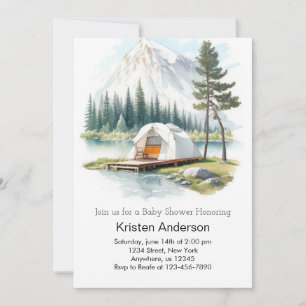 Invitation À travers le Baby shower Woods Adventure Await