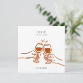 Invitation à trinquer - anniversaire (Debout devant)