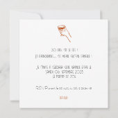 Invitation à trinquer - anniversaire (Dos)