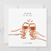 Invitation à trinquer - anniversaire (Devant)