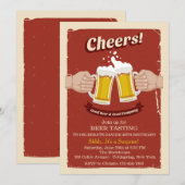 Invitation à trinquer avec de bonnes bières (Devant / Derrière)