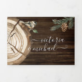 Invitation à trois volets du Mariage forestier rus (Page de couverture)