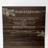 Invitation à trois volets du Mariage forestier rus (Intérieur en premier)