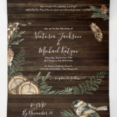 Invitation à trois volets du Mariage forestier rus (Intérieur au milieu)