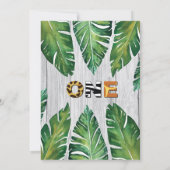 Invitation à un anniversaire sauvage. Thème de la  (Dos)