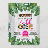 Invitation à un anniversaire sauvage. Thème de la  (Devant / Derrière)