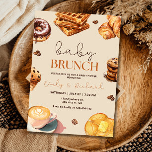 Invitation à un Baby Brunch pour un bébé Neutre, P