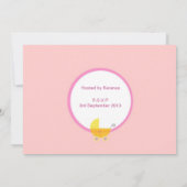Invitation à un Baby shower de bébé sucré (Dos)