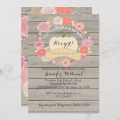 Invitation à un Baby shower de Citrouille blanc ro (Devant / Derrière)