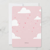 Invitation à un Baby shower de lapin élevé (Dos)