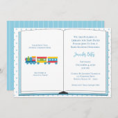 Invitation à un Baby shower de livre (Devant / Derrière)