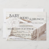 Invitation à un Baby shower de livre (Devant)