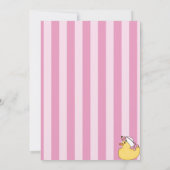 Invitation à un Baby shower de livre (fille) (Dos)