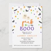 Invitation à un Baby shower d'Halloween Boo (Devant)