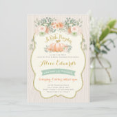 Invitation à un Baby shower neutre pour les Citrou (Debout devant)