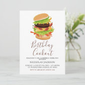 Invitation à un barbecue d'anniversaire tout âge (Debout devant)