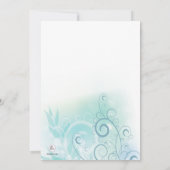 Invitation à un brouillard Turquoise (Dos)