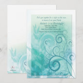 Invitation à un brouillard Turquoise (Devant / Derrière)