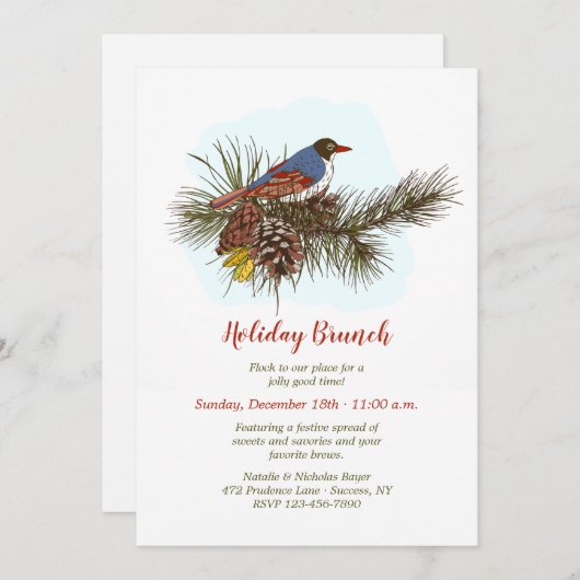 Invitation à un brunch (Devant / Derrière)