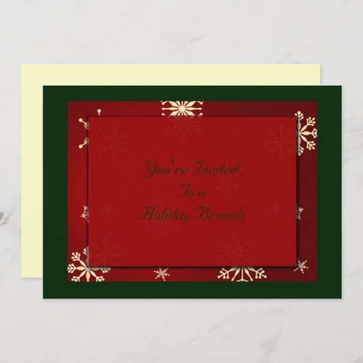 Invitation à un brunch (Devant / Derrière)