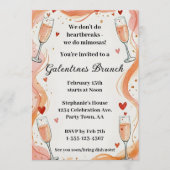 Invitation à un brunch avec boisson Galentine Mimo (Devant)
