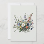 Invitation à un brunch d'anniversaire avec bouquet (Dos)