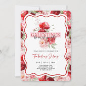 Invitation à un brunch de Galentine's Party (Devant)