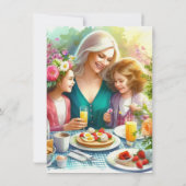 Invitation à un brunch familial pour la fête des m (Dos)