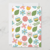 Invitation à un brunch floral de Pâques avec le la (Dos)