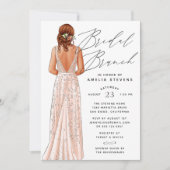 Invitation à un brunch nuptial élégant (Devant)