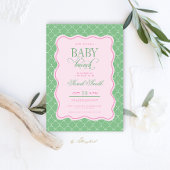 Invitation à un brunch pour bébé Preppy