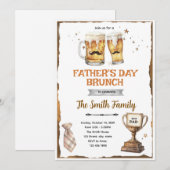 Invitation à un brunch pour la fête des pères (Devant / Derrière)