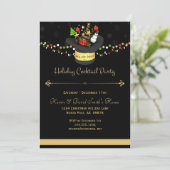 Invitation à un cocktail de vacances (Debout devant)