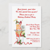 Invitation à un cocktail de vacances (Devant)