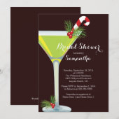 Invitation à un cocktail de vacances Bridal Shower (Devant / Derrière)