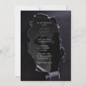 invitation à un concert de saxophoniste en papier  (Devant)