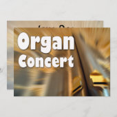 Invitation à un concert d'orgue - Canalisations de (Devant / Derrière)