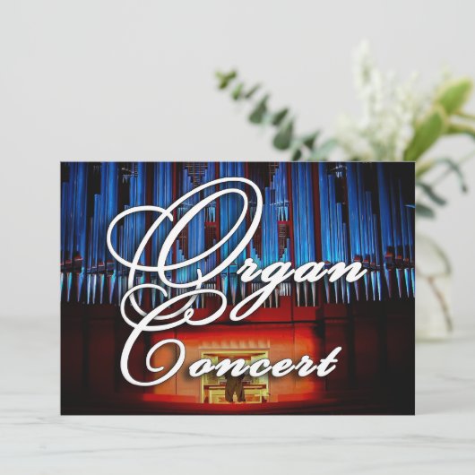Invitation à un concert d'orgue - paysage de façad (Debout devant)